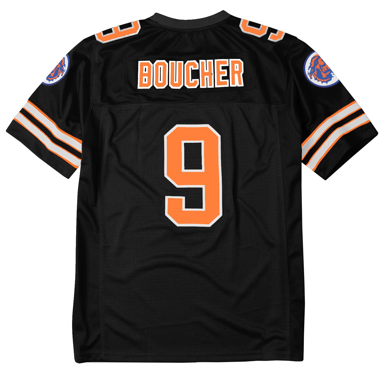 90s Football Jersey for Party,Bobby Boucher #9 The Waterboy Sandler 50th Anniversary Movie Football Jersey (Black, XX-Large)
