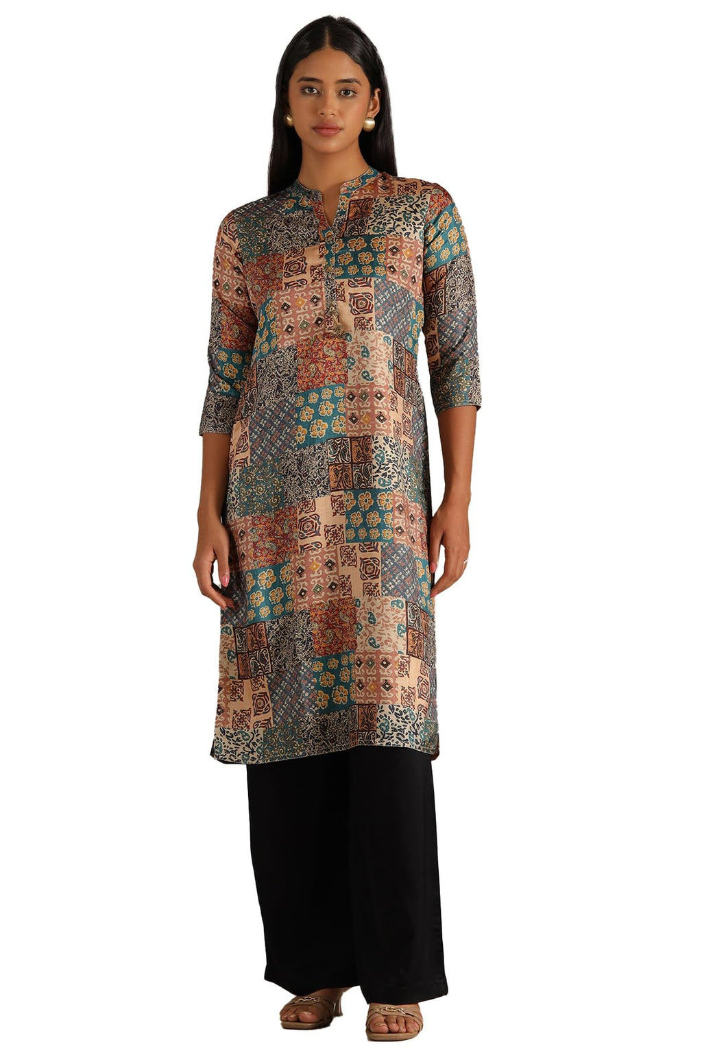 Soch Women Art Silk Ethnic Motifs Kurta
