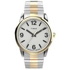Timex Men's Easy Reader Bold 38mm Perfect Fit Watch - Two-Tone Case White Dial with Two-Tone Expansion Band