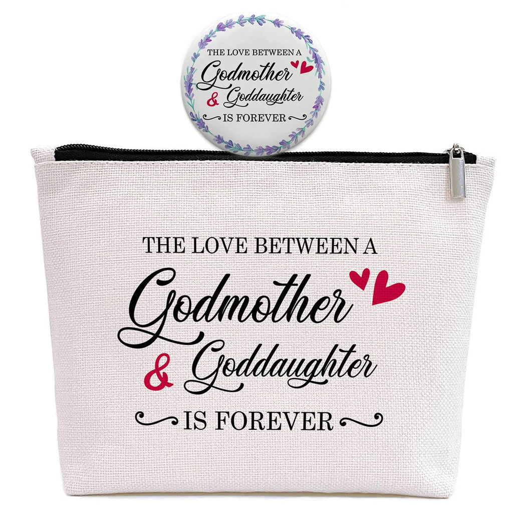 GevGuxLuo Godmother Gifts -Birthday Mother's Day Gift for Godmother -Christmas Gift for Godmother -Makeup Bag Gift