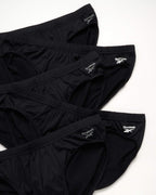 Reebok Men's Underwear - Quick Dry Performance Low Rise Briefs (5 Pack), Size Medium, All Black