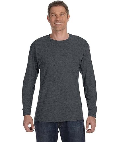 Unisex 61 oz Tagless Long-Sleeve T-Shirt - ASH - S(D0102H7MX02)