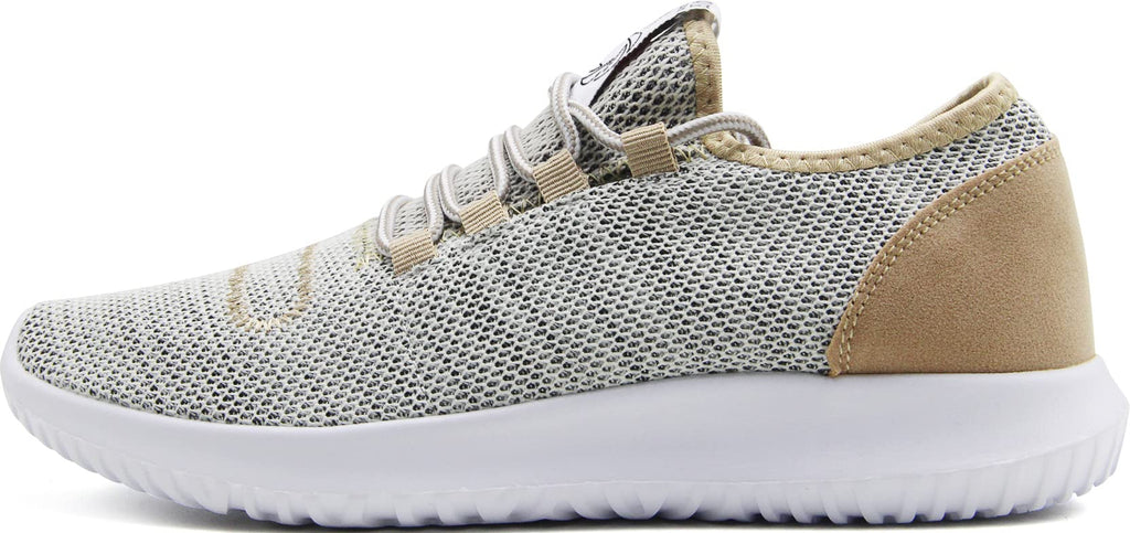 CAMVAVSR Men's Tennis Shoes Slip on Lightweight Soft Sole Comfortable Flexible Fashion Sneakers for Young Men Gold Size 8.5 Cros