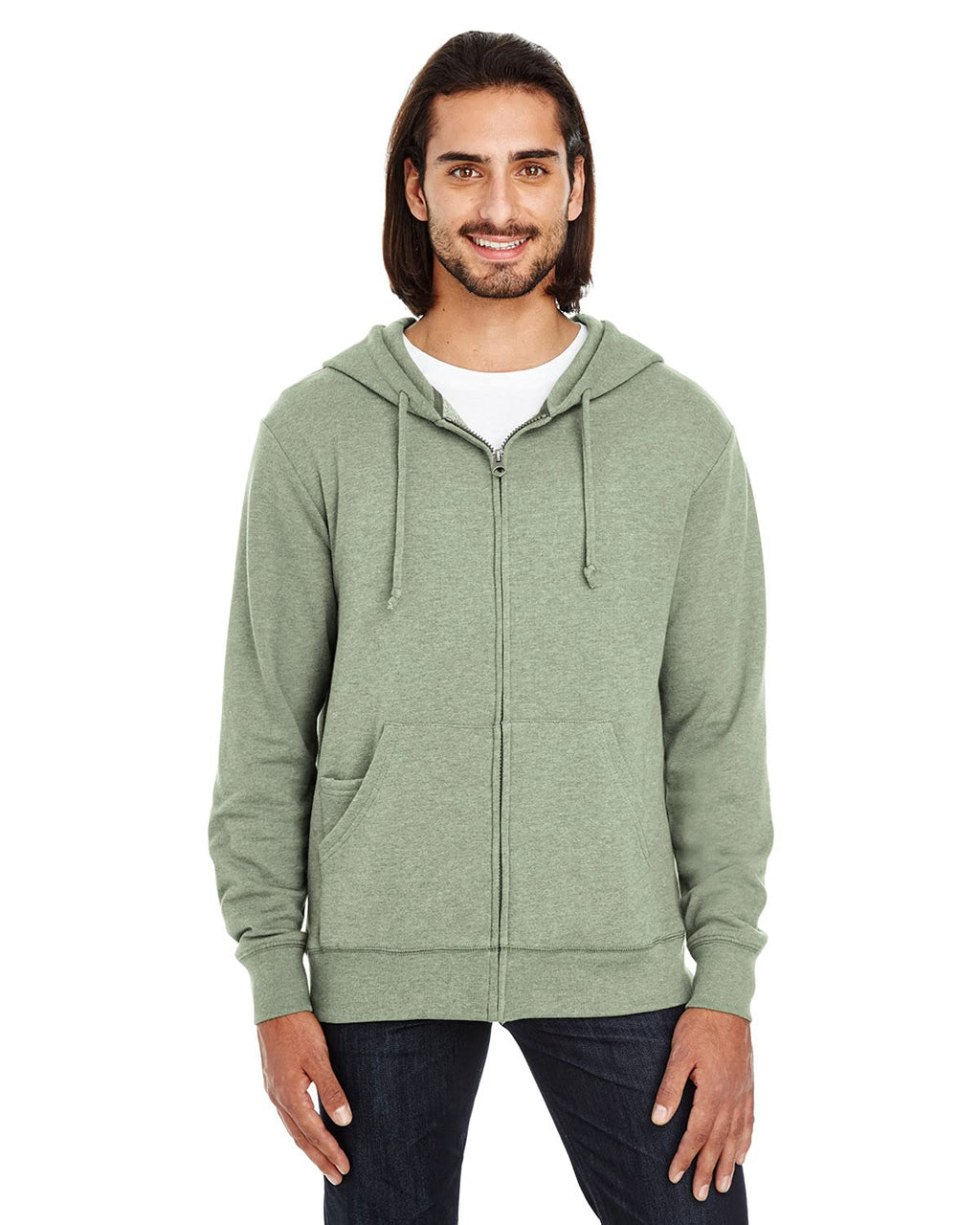Unisex Triblend French Terry Full-Zip - BLAcK HEATHER - XS(D0102H7KVB2)
