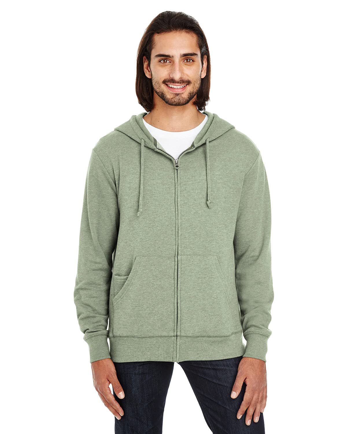 Unisex Triblend French Terry Full-Zip - BLAcK HEATHER - XS(D0102H7KVB2)
