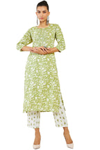 Soch Women Rayon Printed Kurta Set