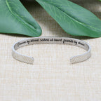 JoycuFF Birthday Gifts for Cousin from Auntie Bracelets for Cousin Gifts for Women Inspirational Stainless Steel Friends Sisters