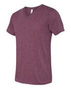 Unisex Triblend V-Neck T-Shirt - BLUE TRIBLEND - S(D0102H7WX36)