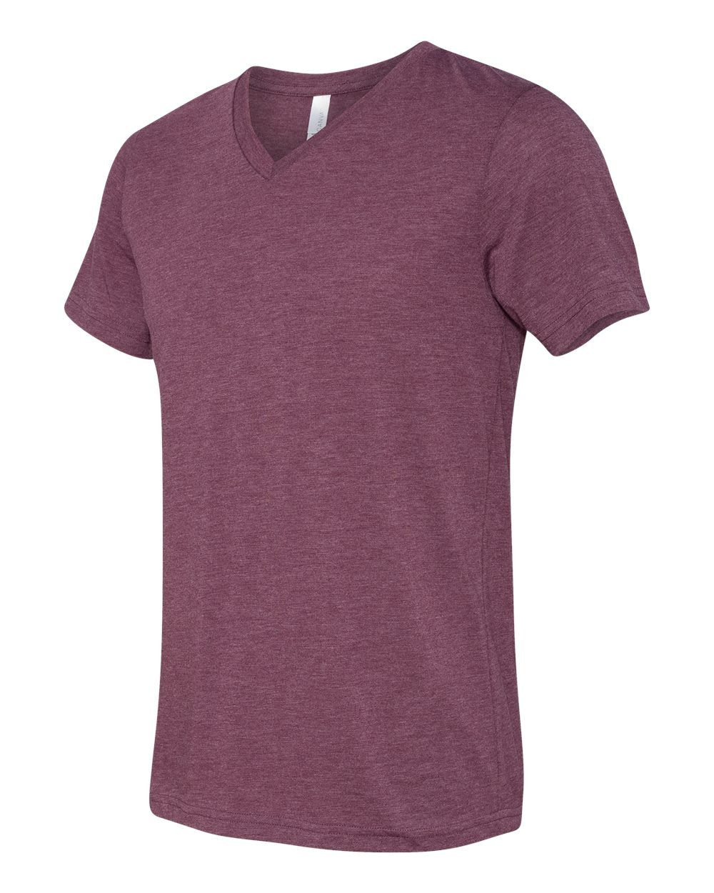 Unisex Triblend V-Neck T-Shirt - BLUE TRIBLEND - S(D0102H7WX36)