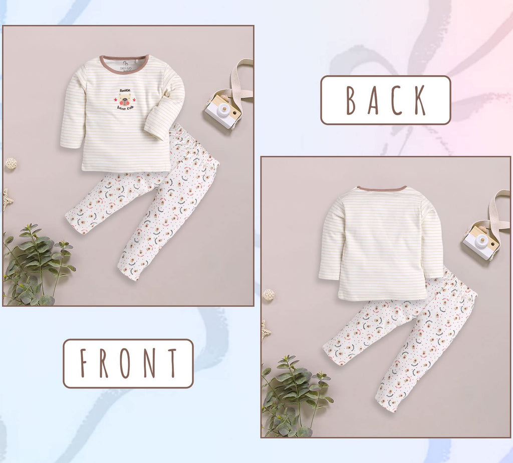 BABY GO 0-6M,6-12M,12-18M,18-24M Full Sleeves 100% Pure Cotton Clothing Set/T-Shirt & Pajama for Baby Boys