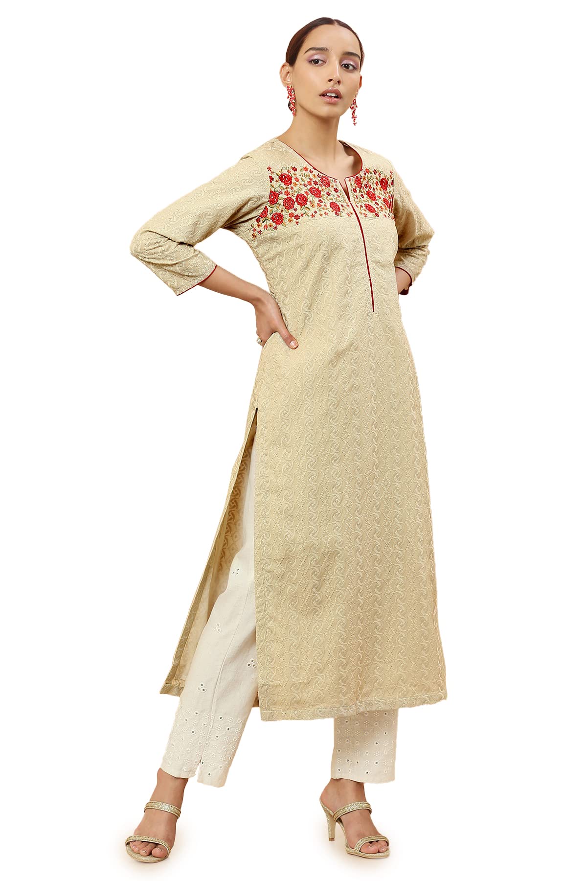 Soch Women Printed Cotton Kurta