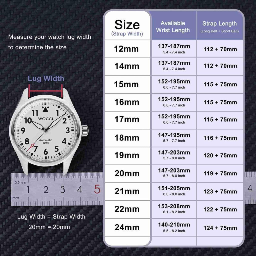 WOCCI 24mm Silicone Watch Band, Quick Release Rubber Replacement Strap with Black Stainless Steel Buckle (Christmas Red)