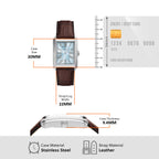 Fossil Men's Carraway Three-Hand Brown Croco Leather Watch