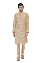 Manyavar MenS Regular Fit Kurta (Sosk439-304_Beige M)