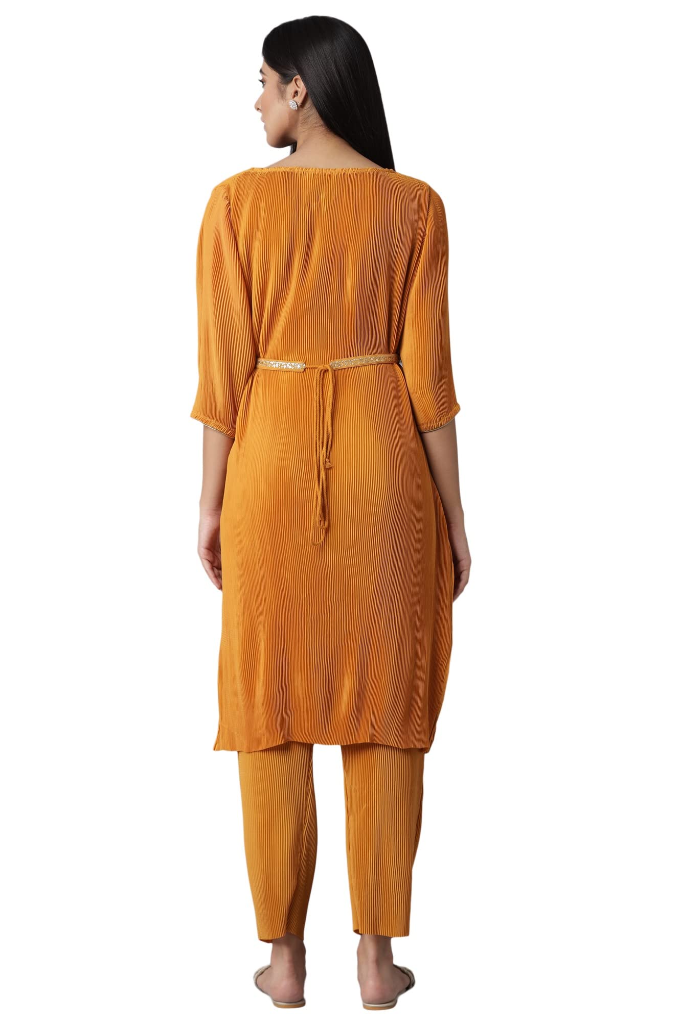 W For Woman Denim Women Regular Kurta & Slim Pant