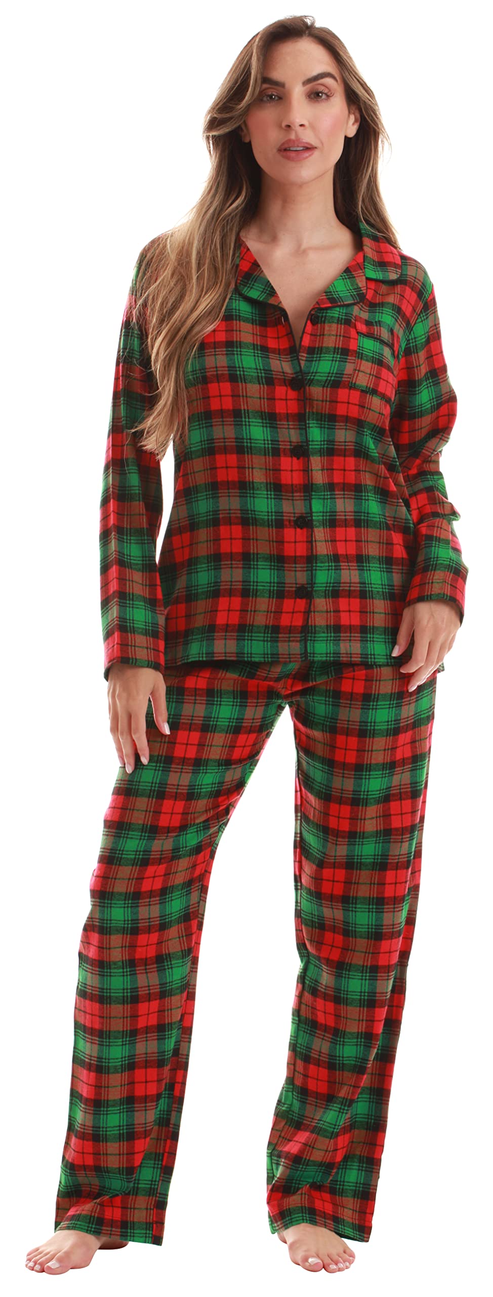 Just Love Long Sleeve Flannel Pajama Sets for Women 6760-10735-3X