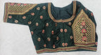 Pujia Mills WomenS Indian Ethnic Designer Codding With Zari Embroidery Copper Sequence Work Round Neck Half Sleeve Readymade Wo