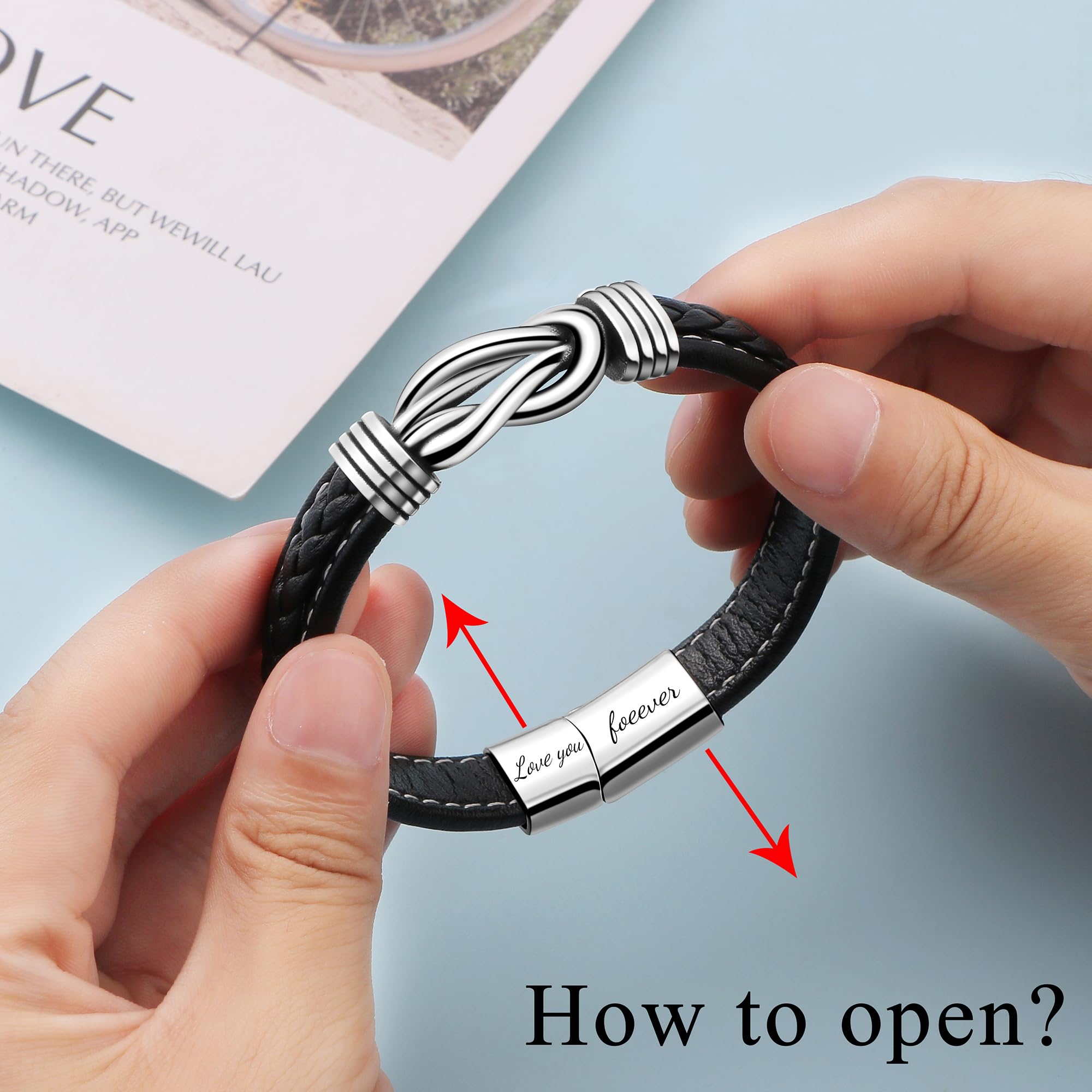 JoycuFF Dad Gifts for Birthday from Daughter, Gifts for Dad Ideas Unique Present for Father On Christmas Father's Day Knot Brace