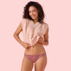 Enamor Womens Pure Cotton Classic Printed Hipster Panties (Pack of 3) (CH09_Multicolorprint