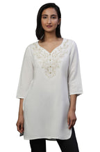 Aurelia Women'S Rayon Regular Kurti (24Fea30436_White