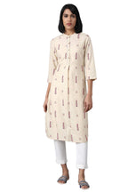 W For Woman Women'S Rayon Straight Kurta (20Few13924L-115125_ Beige_ 18 (3Xl))