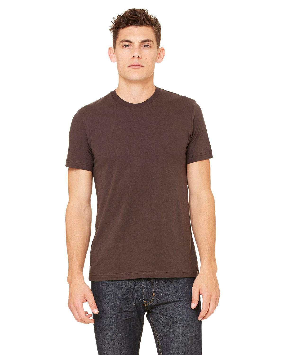 Bella + Canvas Unisex Jersey Short Sleeve Tee (Brown) (3X)