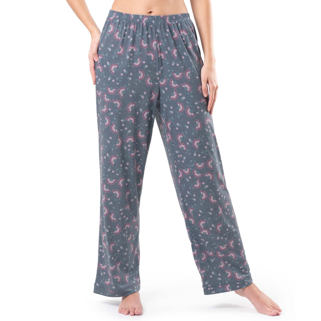 Fruit of the Loom Women's Breathable Tank Top, Pant, and Cardigan Sleep Set, Floral Print, 3X