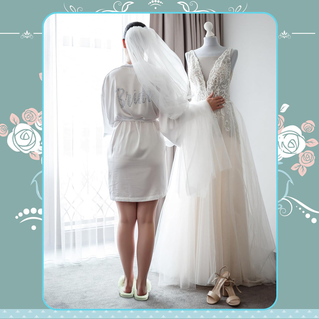 Bride to Be Gift Set, Bride Slippers, I Do Slippers, Bride Robe, Bride Hair Claw Bride Hair Clip, Bridal Wedding Robe, Wedding G