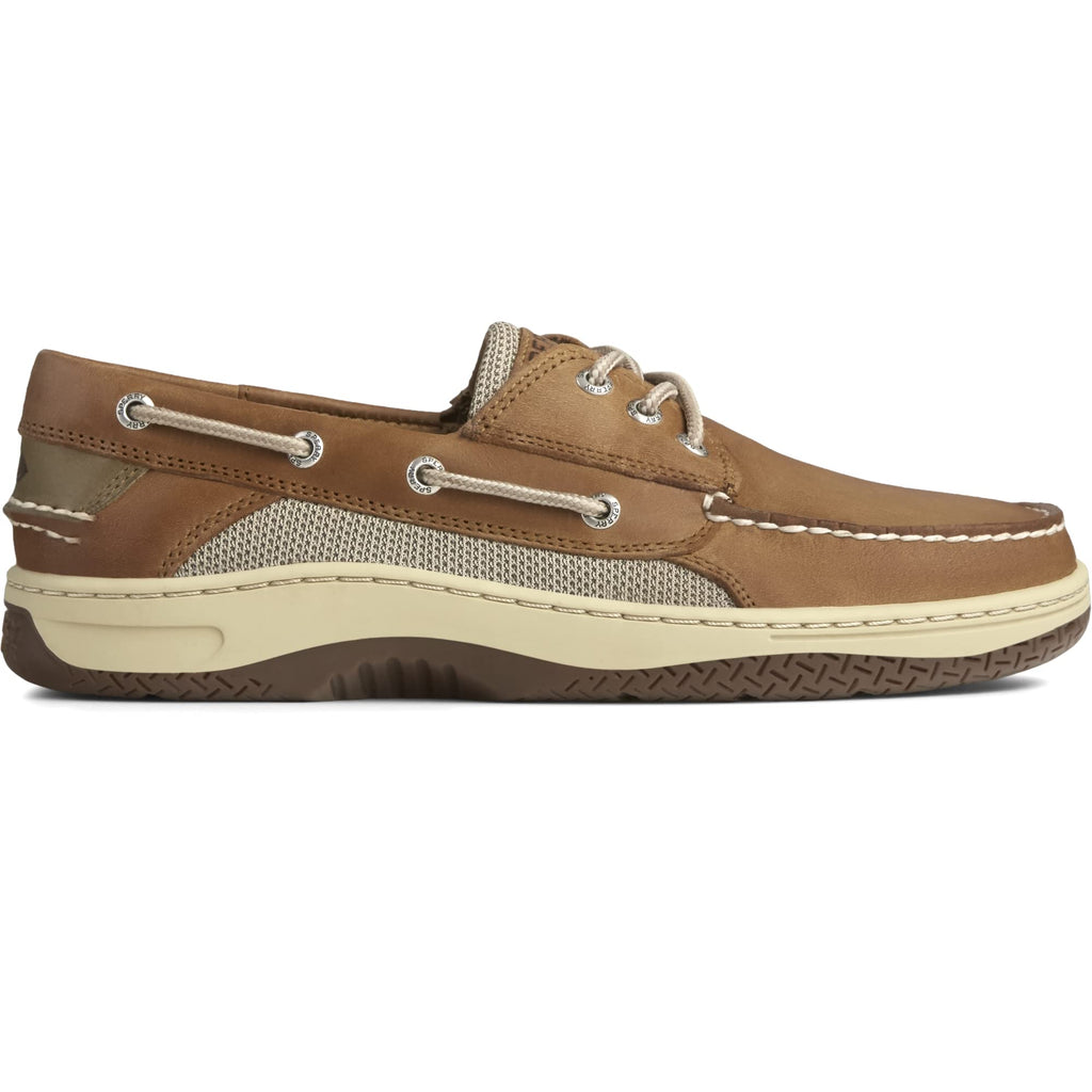 SPERRY Top-Sider Billfish Mens Casual Moc Toe Leather Boat Shoes Dark Tan WIDE WIDTH 8.5