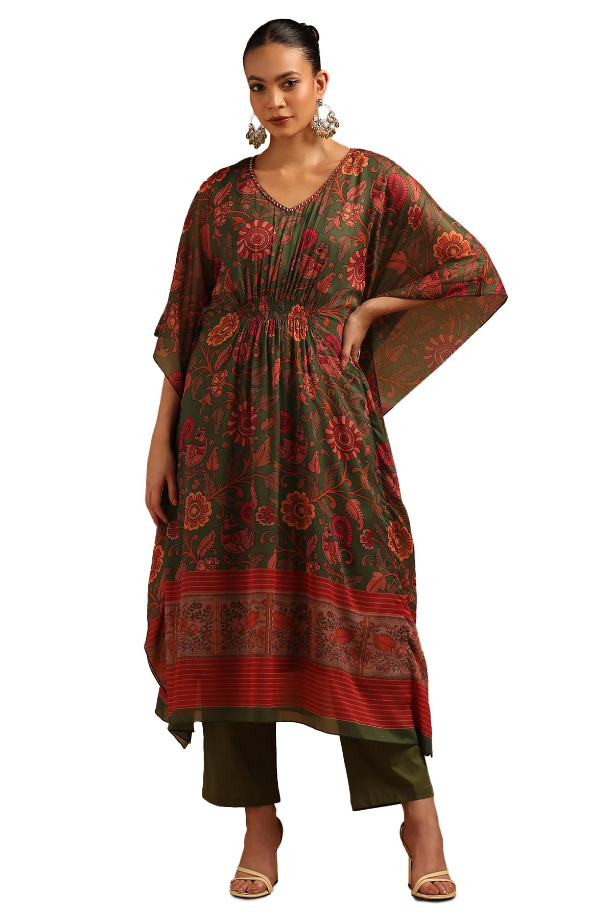 Soch Women Chiffon Printed Pant