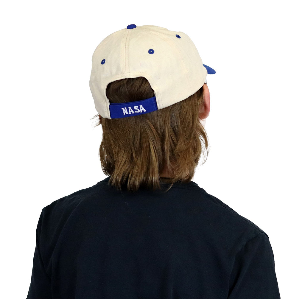 Aeromax Jr. NASA Astronaut Flight Suit Cap, Adjustable Youth Size, White/Blue