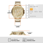 A|X Armani Exchange Men's Chronograph Gold-Tone Stainless Steel Watch (Model: AX1752)