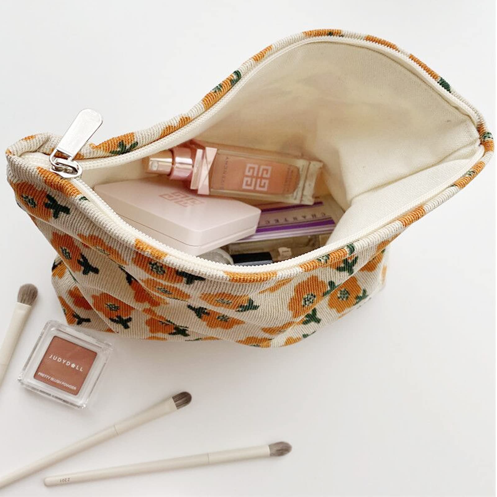SxoSyo Cosmetic Bags for Women Makeup Bag Large Capacity Purse Travel Toiletry Zipper Storage Pouch Make up Brushes Organizer fo