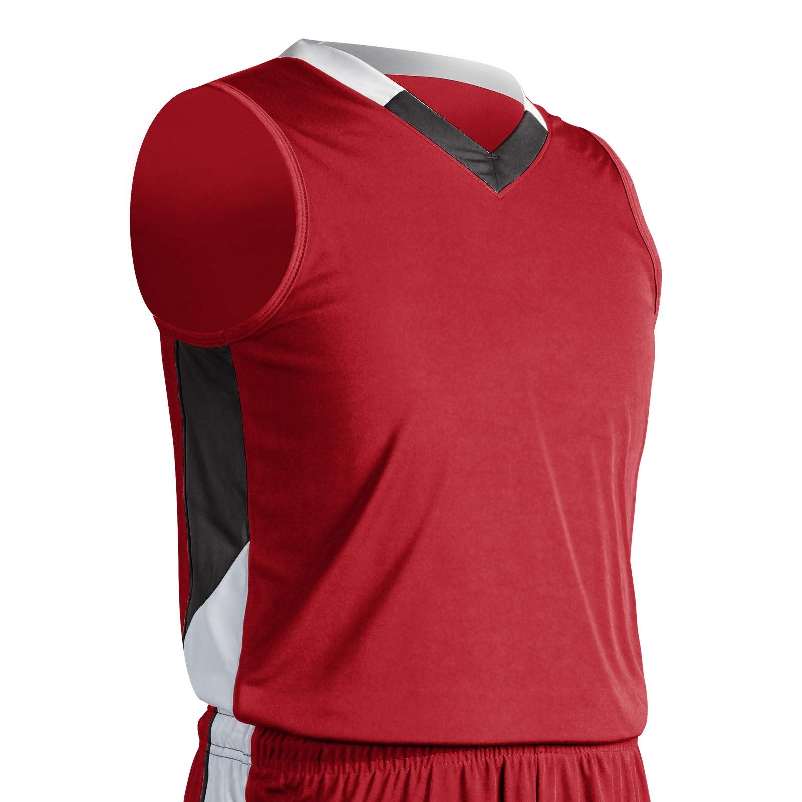 Champro Rebel Youth Basketball Jersey, Red, Large