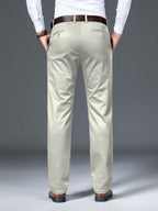 AVANOVA Regular Classic Design for Business and Formal Occasions (Mens Stretch Dress Pants 126_Beige