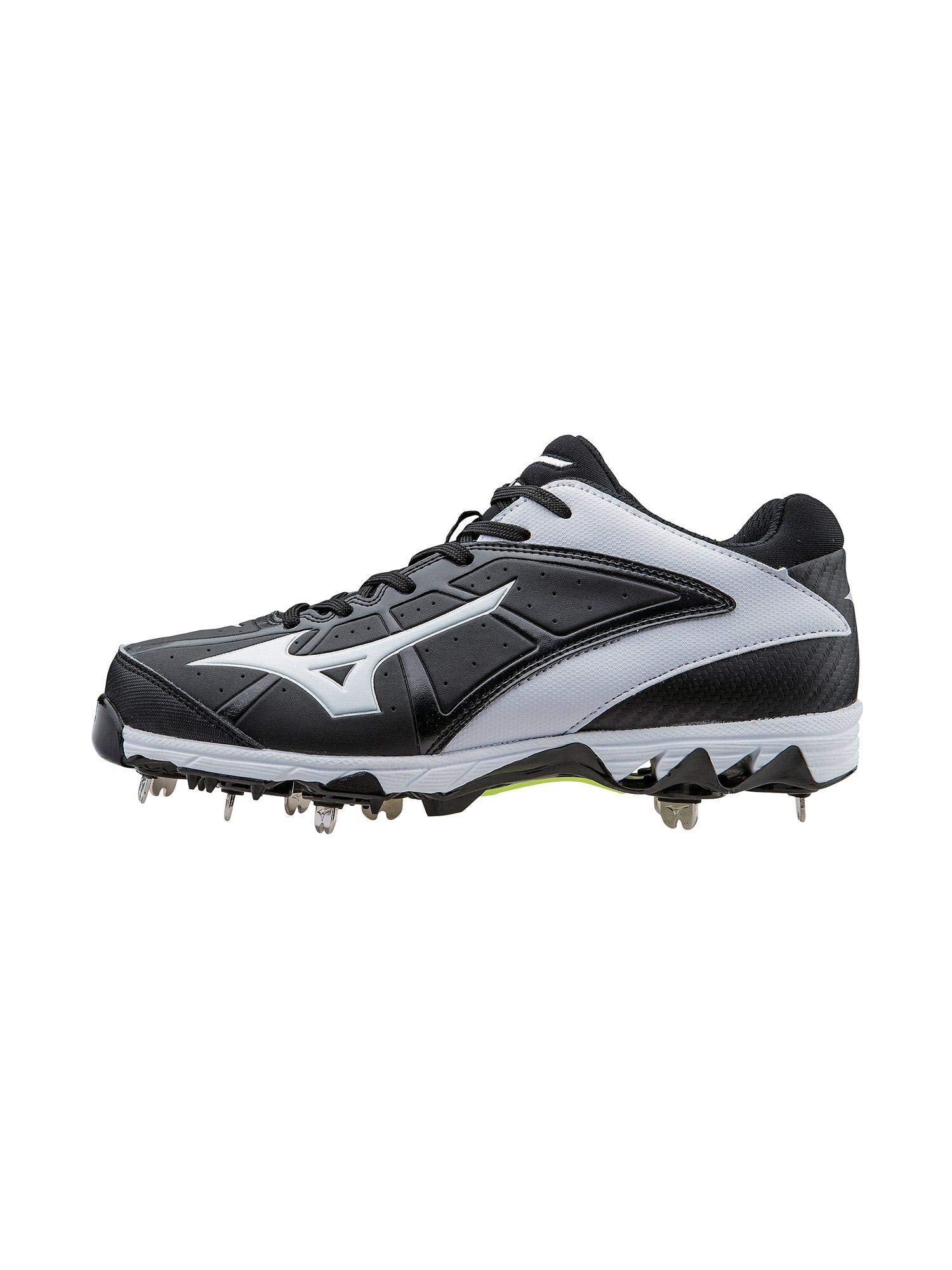 Mizuno Women's 9 Spike Swift 4 w, Black/White, 12 M US