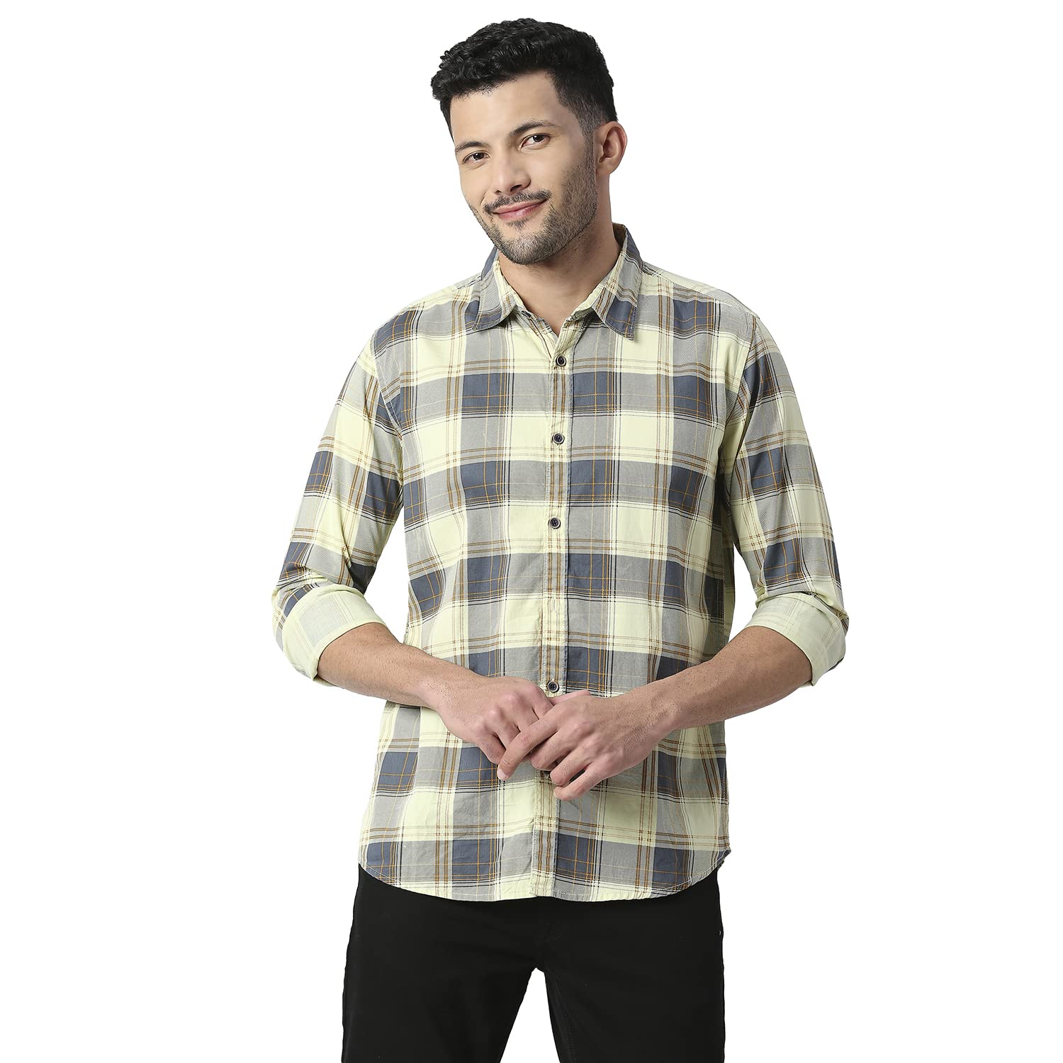 Pepe Jeans Loyd Ls Printed Checks, Mint Green, Xxl