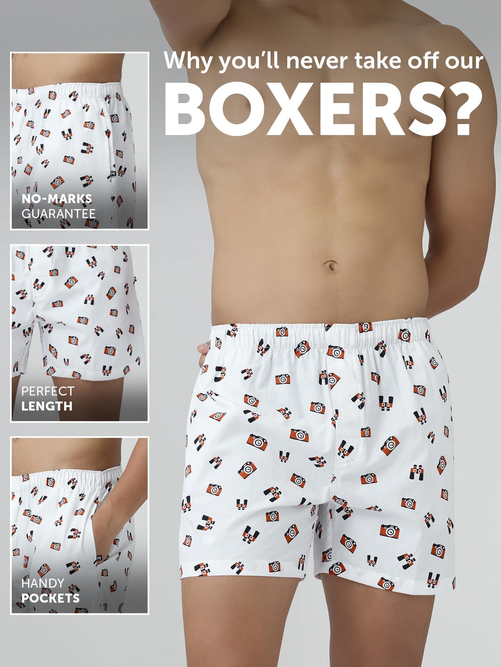 XYXX Mens Super Combed Cotton Remix Printed Boxers [Pack of 2] No-Marks Waistband, Comfort Stretch | Innerwear for Men in Colou