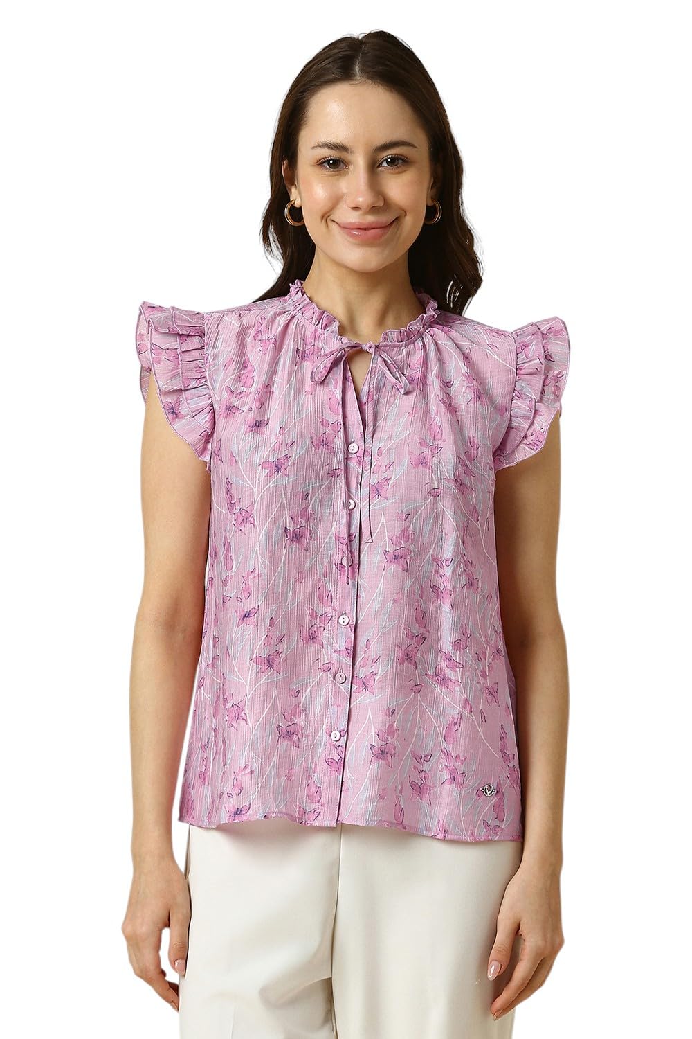 Allen Solly Women Regular Fit Printed Formal Top