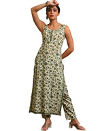 Fashion Basket Women'S Multi Color Cotton Anarkali Kurta Set With Duptta For Women (Green, Xl)