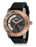 Invicta Men's Specialty 45mm Silicone Quartz Watch, Black (Model: 35687)