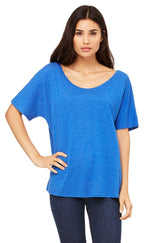 Ladies Slouchy T-Shirt - WHITE MARBLE - S(D0102H7W5QP)