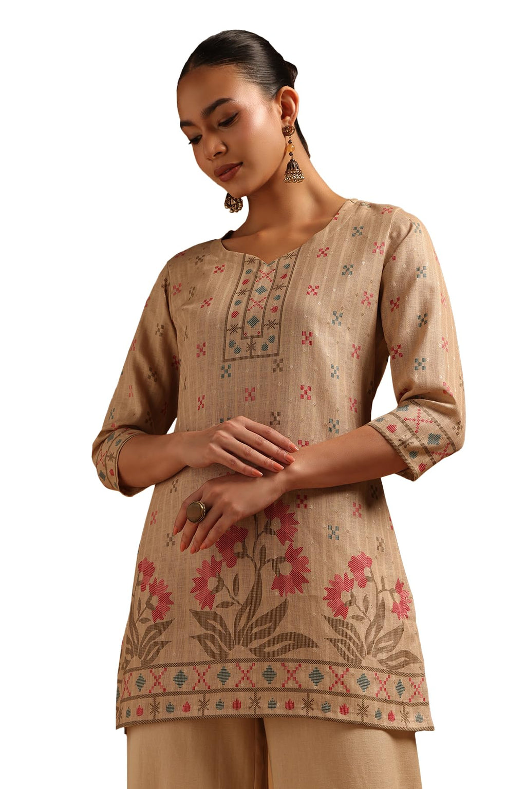 Soch Women Linen Ethnic Blouse