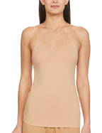 Enamor E001 Essentials Stretch Cotton Slim Fit Camisole For Women (E001-Skin-M)