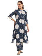 Libas Blue Printed Rayon Co (Ords Co (ords set for Women (400005OHS)