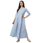 Idalia Mustard And Sage Green Cotton Kurta Set For Women