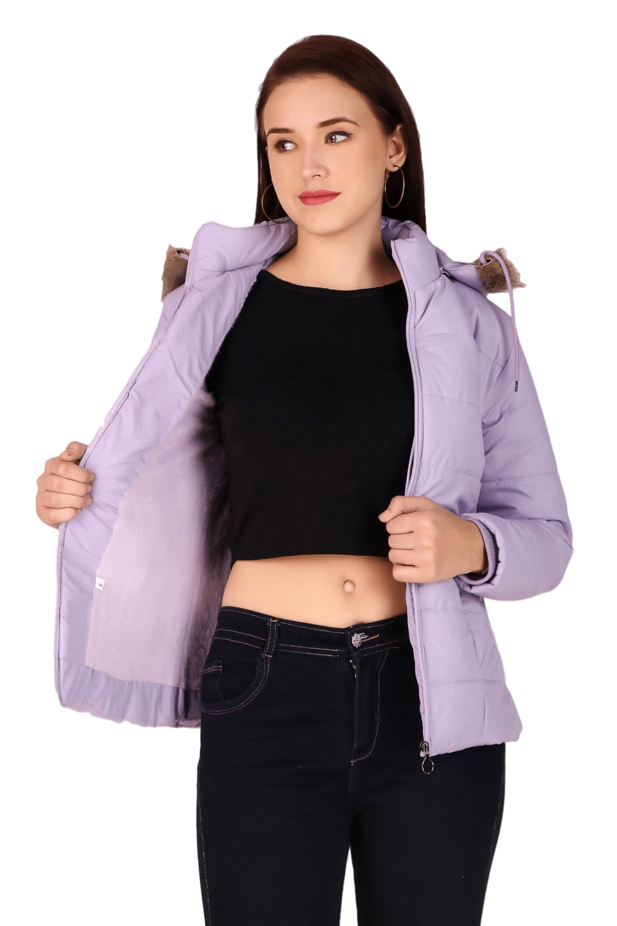 Fashionable Cotton Jacket For Girls Jacket For Women Latest Solid Color Stylish Long Jacket/Womens Quilted Jacket Full Sleeves  2