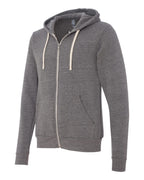 Unisex Triblend Sponge Fleece Full-Zip Hoodie - cHAR BLK TRIBLND - XS(D0102H78E02)