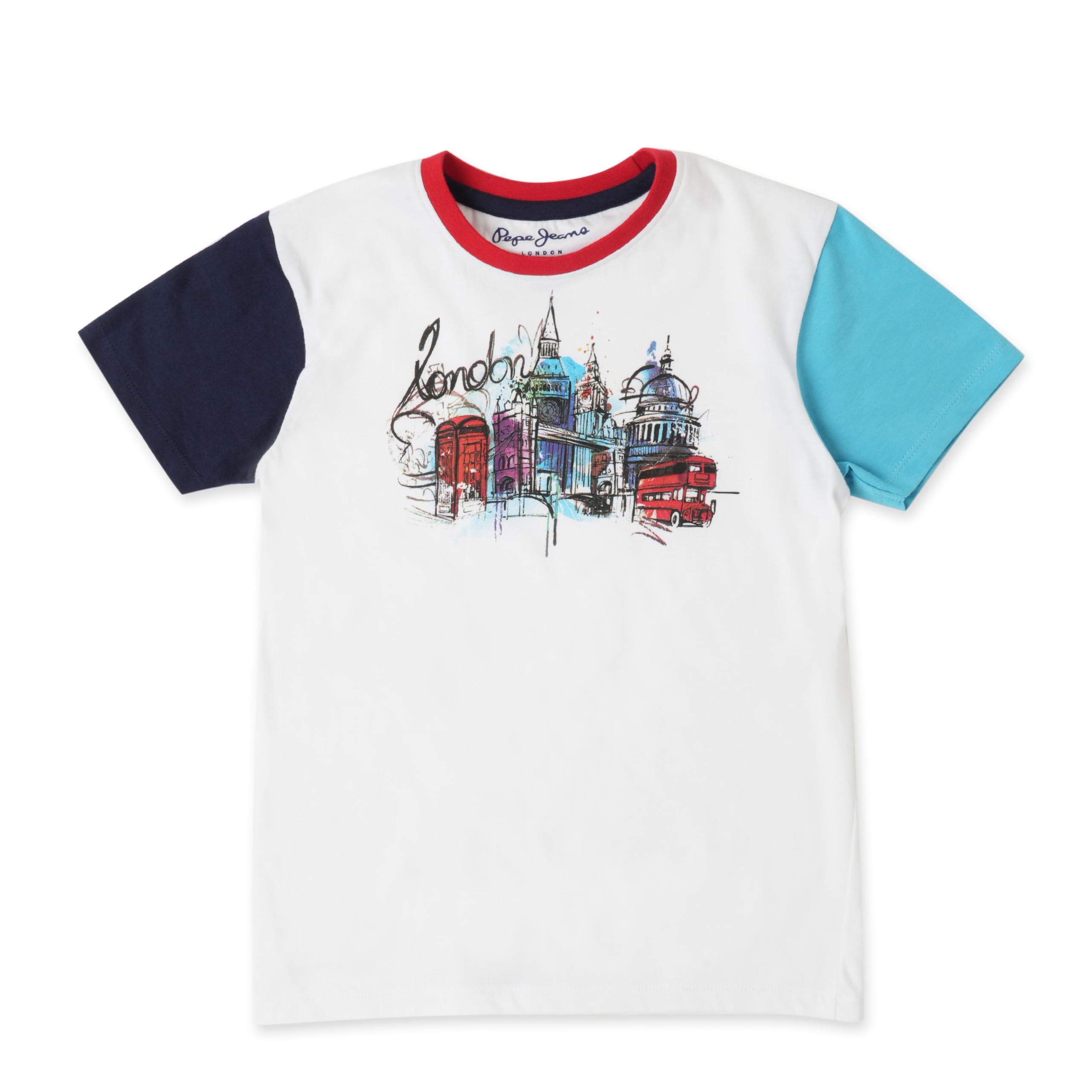 Pepe Jeans BoyS Regular Fit T-Shirt (Pb5036378008_White