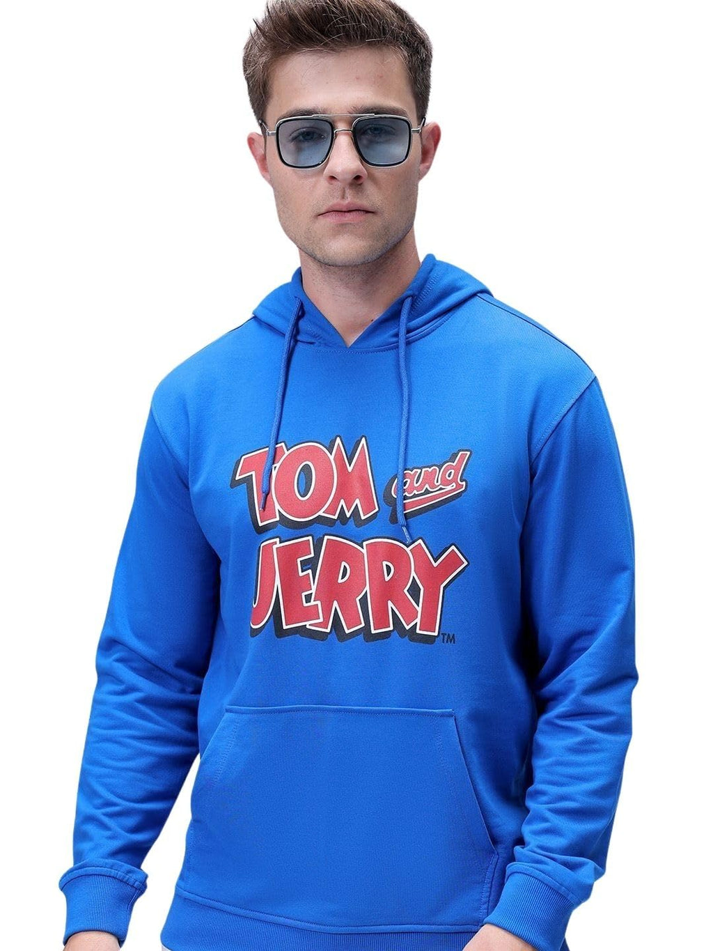 The Indian Garage Co Mens Regular Fit Character Print Overhead Hoodie